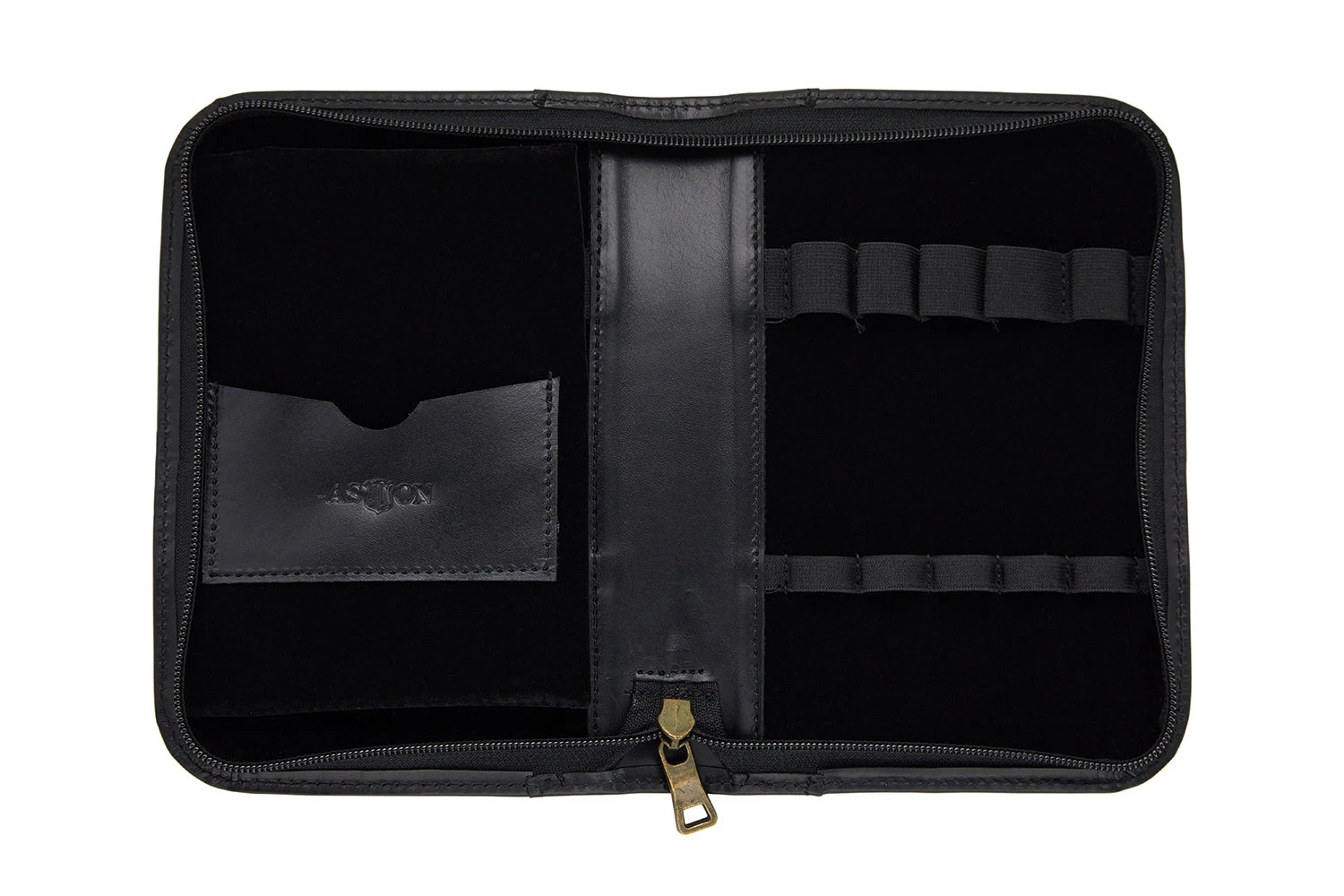 Aston Leather 10 Slot Pen Case - Black 2 Aston Leather 10 Slot Pen Case - Black - Image 2