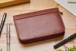 Aston Leather 10 Slot Pen Case - Cognac -Writing Tools Store AstonLeather 10PenCase Congac 1