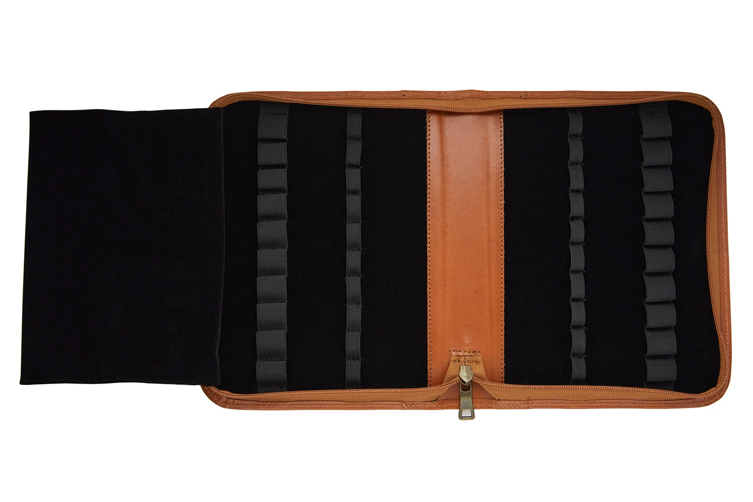 Aston Leather 20 Slot Pen Case - Tan 3 Aston Leather 20 Slot Pen Case - Tan - Image 3