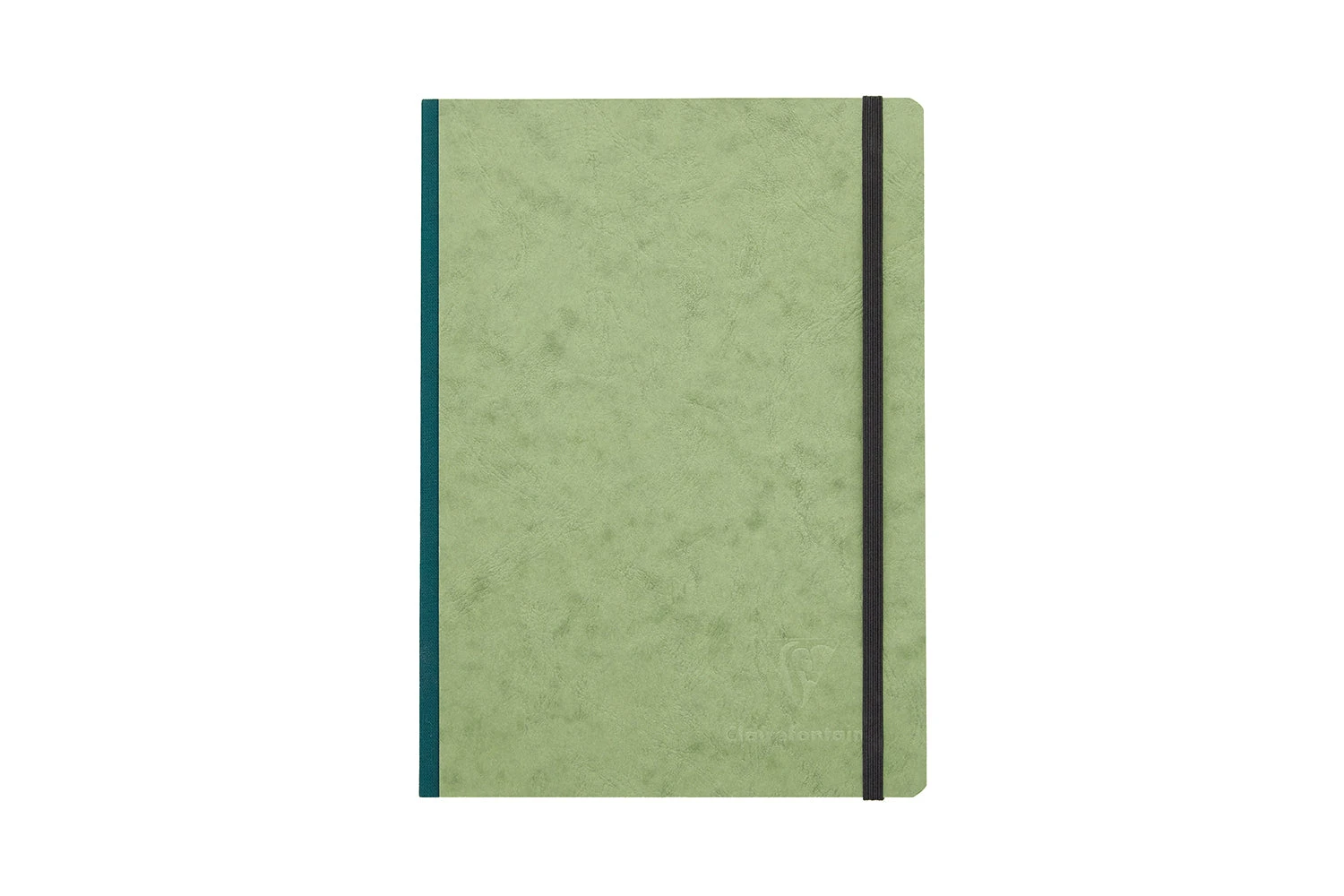 Clairefontaine Basic Clothbound A5 Notebook - Green, Lined 1 Clairefontaine Basic Clothbound A5 Notebook - Green, Lined