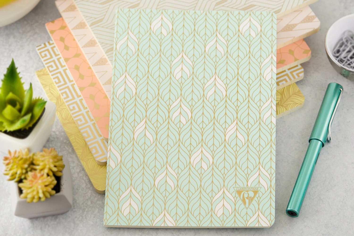Clairefontaine Neo Deco A5 Notebook - Liane, Lined 2 Clairefontaine Neo Deco A5 Notebook - Liane, Lined - Image 2