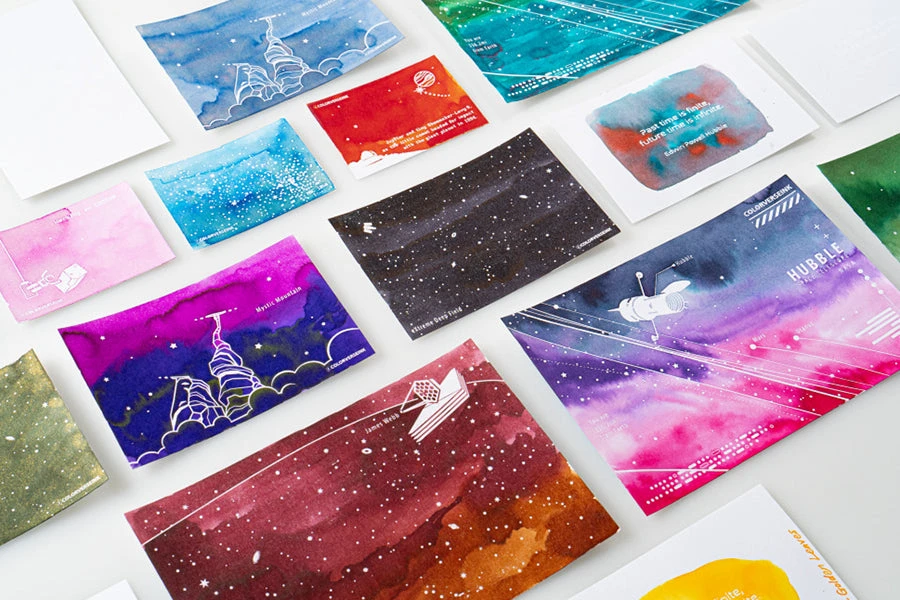 Colorverse Ink Art Cards - Hubble (Size A) 15 Colorverse Ink Art Cards - Hubble (Size A) - Image 15