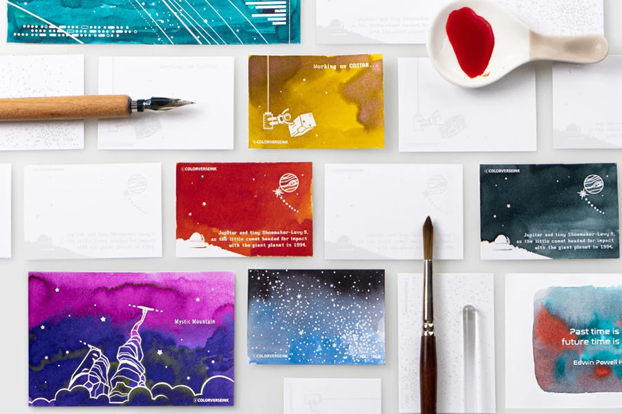 Colorverse Ink Art Cards - Hubble (Size A) 12 Colorverse Ink Art Cards - Hubble (Size A) - Image 12