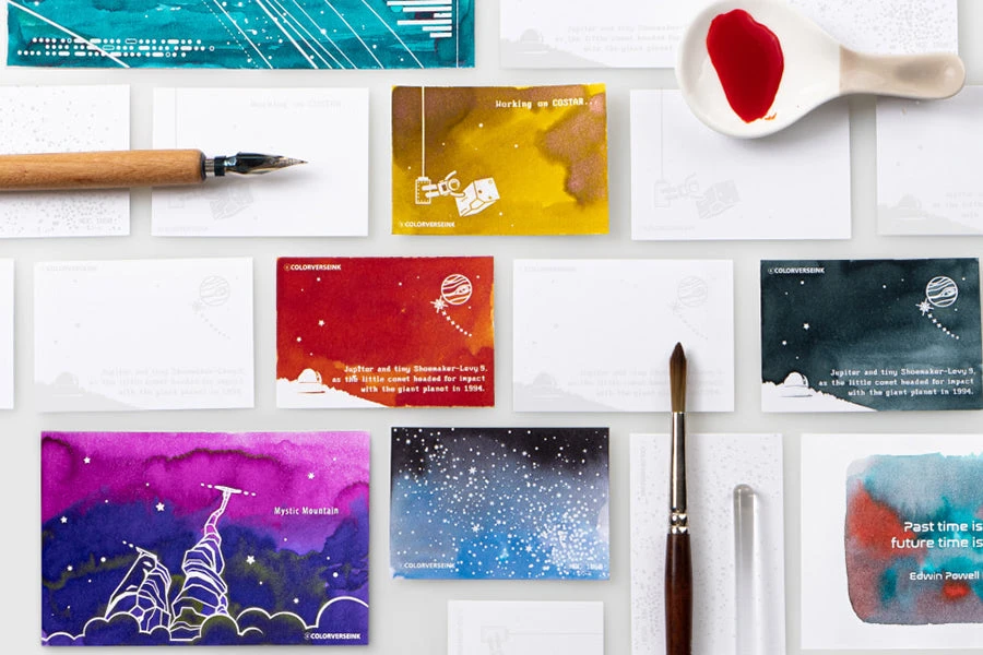 Colorverse Ink Art Cards - Hubble (Size B) 14 Colorverse Ink Art Cards - Hubble (Size B) - Image 14