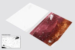 Colorverse Ink Art Cards - Hubble (Size C) -Writing Tools Store Colorverse HubbleArtCards SizeC stock 12