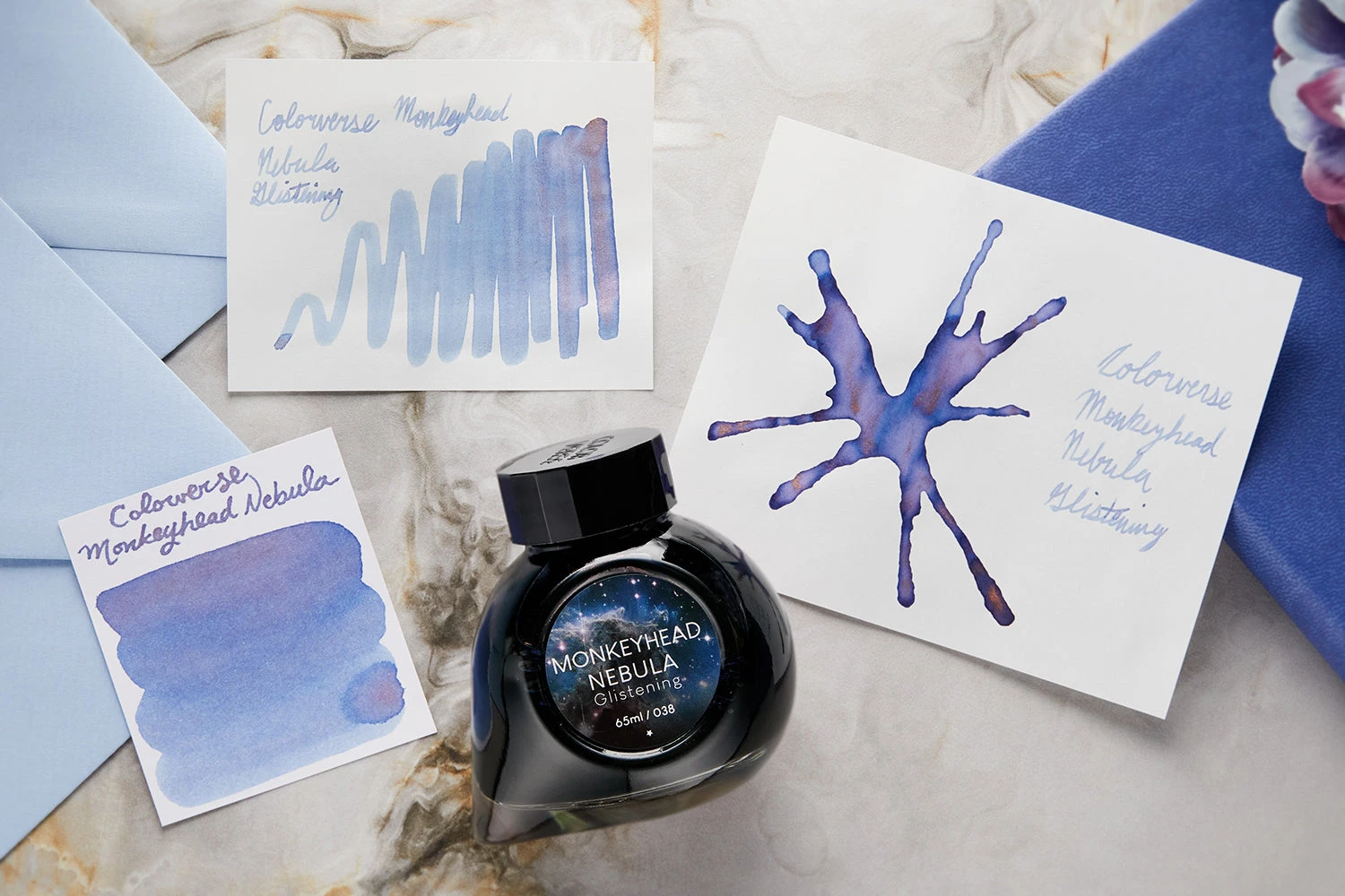 Colorverse Monkeyhead Nebula Glistening - 65ml Bottled Ink 7 Colorverse Monkeyhead Nebula Glistening - 65ml Bottled Ink - Image 7