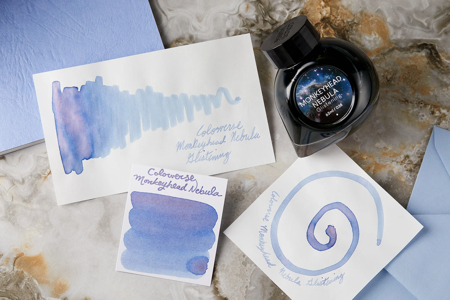 Colorverse Monkeyhead Nebula Glistening - 65ml Bottled Ink 8 Colorverse Monkeyhead Nebula Glistening - 65ml Bottled Ink - Image 8