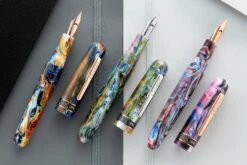 Conklin 1898 Fountain Pen - Misto Green -Writing Tools Store Conklin 1898 Misto Green Orange Purple group 1