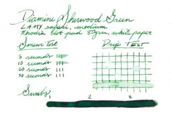 Diamine Sherwood Green - 30ml Bottled Ink -Writing Tools Store Diamine InkReview SherwoodGreen Rhodia 80gsm