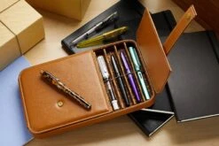 Esterbrook Twelve Pen Nook - British Tan -Writing Tools Store Esterbrook 12 PenNook BritishTan 3