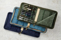 Esterbrook 20 Pen Zipper Canvas Pen Case - Army Green -Writing Tools Store Esterbrook Canvas PenCases 20 Group 2