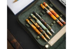 Esterbrook 20 Pen Zipper Canvas Pen Case - Army Green -Writing Tools Store Esterbrook PenCase Canvas 20Case Green stock 5