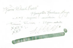 Ferris Wheel Press Hampton Harbour Sage - 38ml Bottled Ink -Writing Tools Store FerrisWheelPress HamptonHarbourSage InkReview OW TomoeRiver 52g 1