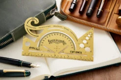 Galen Leather Brass Protractor And Combined Tool -Writing Tools Store Galen BrassProtractorCombinedTool 2