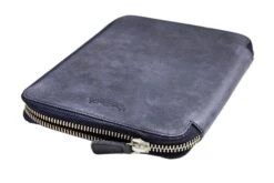 Galen Leather Zippered A5 Notebook Folio - Crazy Horse Navy Blue 18 Galen Leather Zippered A5 Notebook Folio - Crazy Horse Navy Blue -Writing Tools Store GalenLeather A5Folio CHNAvy OW 4