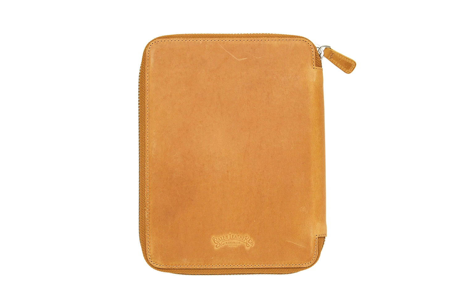 Galen Leather Zippered A5 Notebook Folio - Crazy Horse Honey Ochre 1 Galen Leather Zippered A5 Notebook Folio - Crazy Horse Honey Ochre