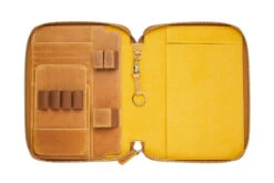 Galen Leather Zippered A5 Notebook Folio - Crazy Horse Honey Ochre 16 Galen Leather Zippered A5 Notebook Folio - Crazy Horse Honey Ochre -Writing Tools Store GalenLeather A5Folio HoneyOchre OW 3