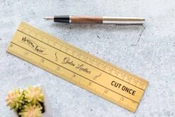 Galen Leather Brass Ruler -Writing Tools Store GalenLeather Accessories Ruler 2