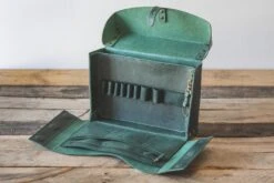Galen Leather Writer's Medic Bag - Crazy Horse Forest Green -Writing Tools Store GalenLeather MedicBag CrazyHorseGreen 1