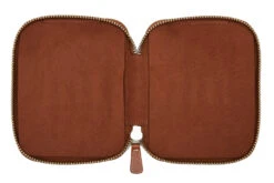 Galen Leather Zippered 10 Slot Pen Case - Brown -Writing Tools Store GalenLeather PenCase 10Slot Brown OW 3