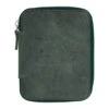 Galen Leather Zippered 10 Slot Pen Case - Crazy Horse Forest Green