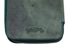 Galen Leather Zippered 10 Slot Pen Case - Crazy Horse Forest Green -Writing Tools Store GalenLeather PenCase 10Slot CrazyHorseGreen OW 5