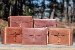 Galen Leather Writer's Medic Bag - Crazy Horse Tan -Writing Tools Store GalenLeather WritersMedicBag Brown group 5 Edit