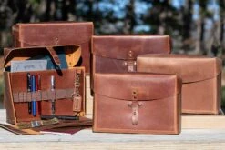 Galen Leather Writer's Medic Bag - Crazy Horse Tan -Writing Tools Store GalenLeather WritersMedicBag Brown group 8 Edit