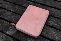 Galen Leather Zippered A5 Notebook Folio - Natural -Writing Tools Store GalenLeather ZipperedFolio A5 Natural 9