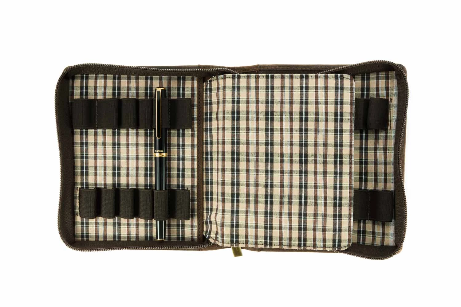 Girologio 12 Zippered Pen Case - Bomber Brown 2 Girologio 12 Zippered Pen Case - Bomber Brown - Image 2