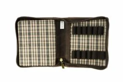 Girologio 12 Zippered Pen Case - Bomber Brown 7 Girologio 12 Zippered Pen Case - Bomber Brown -Writing Tools Store Girologio Case 12 BomberBrown 3