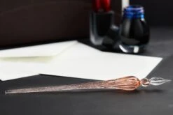 Herbin Round Glass Dip Pen - Rose 8 Herbin Round Glass Dip Pen - Rose -Writing Tools Store Herbin RoundGlassDipPen Coral 2