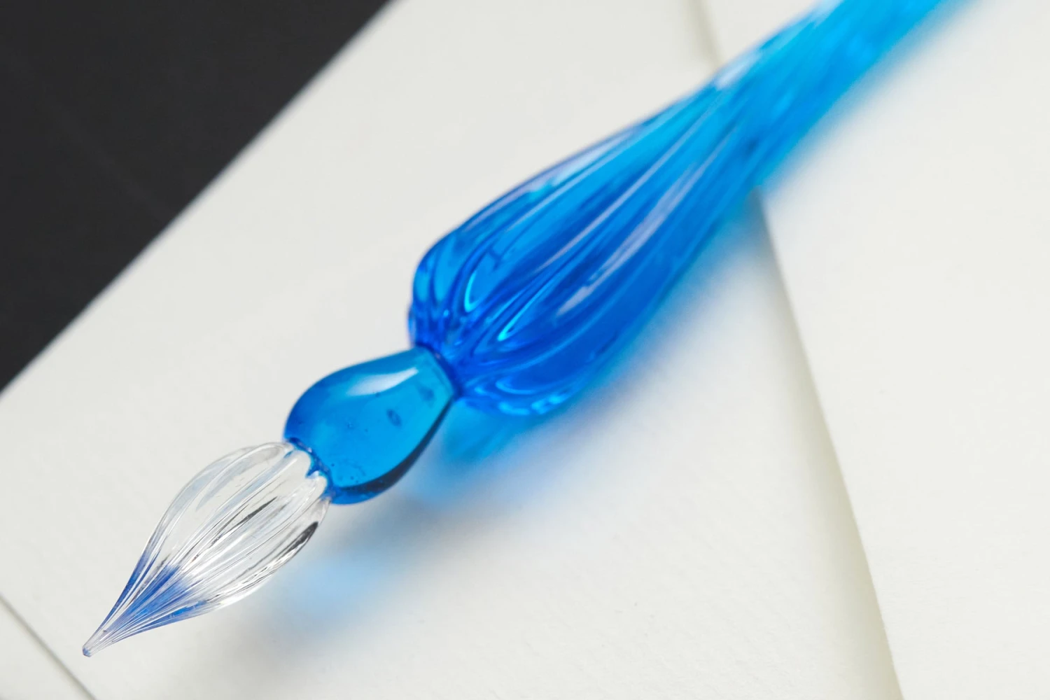 Herbin Round Glass Dip Pen - Blue 4 Herbin Round Glass Dip Pen - Blue - Image 4