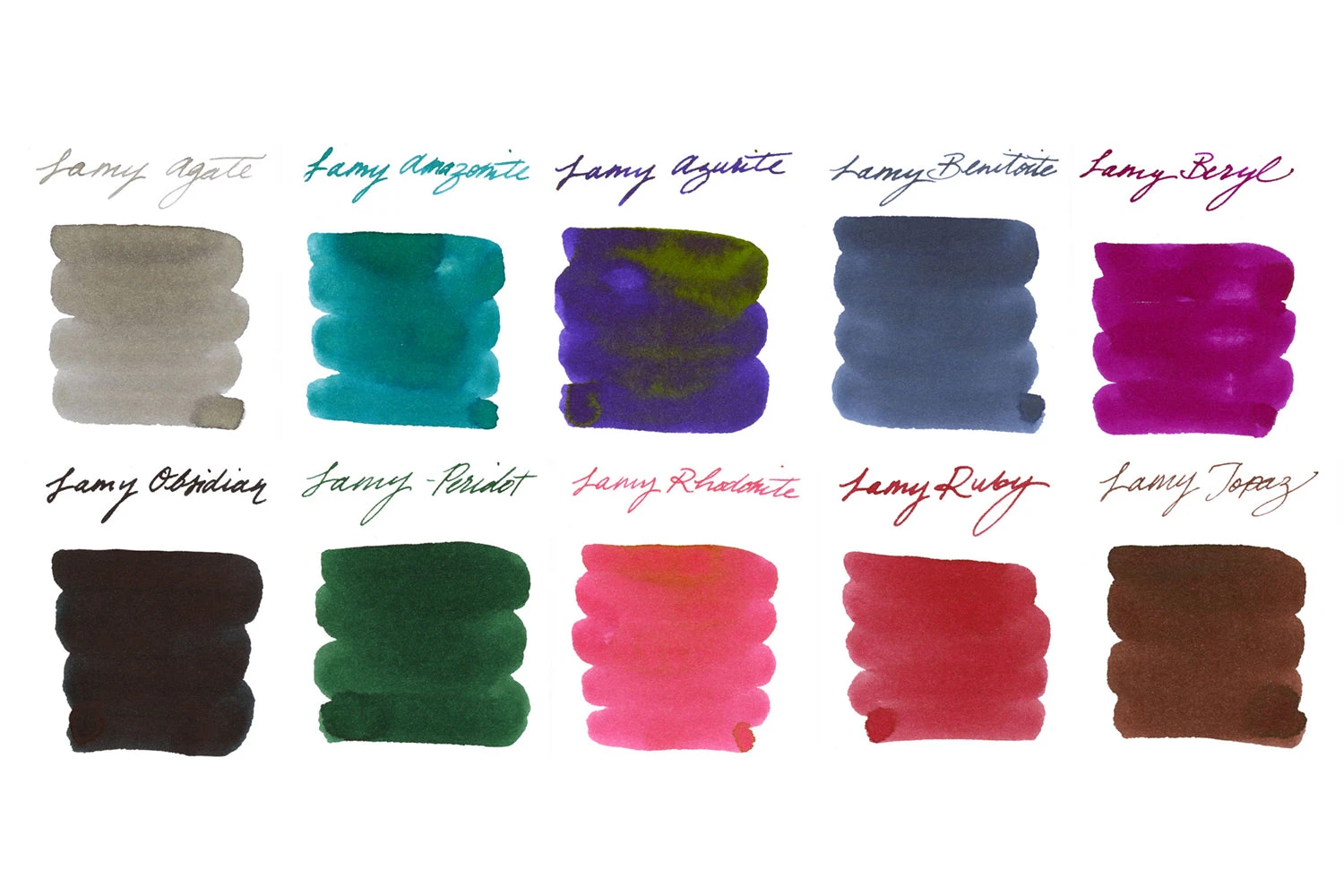 LAMY Crystal Full Line - Ink Sample Set 1 LAMY Crystal Full Line - Ink Sample Set