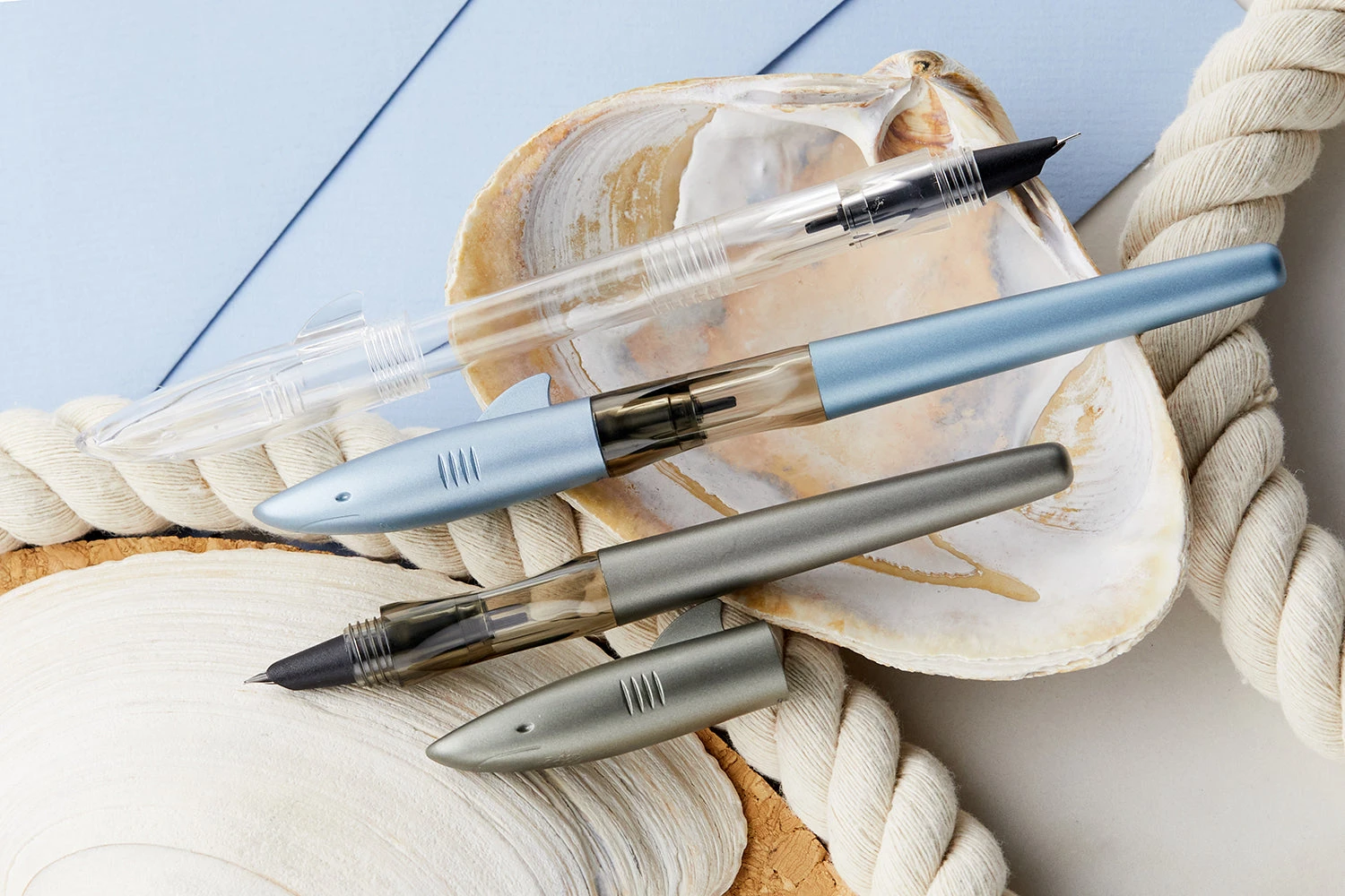 Jinhao 993 Shark Fountain Pen - Matte Blue 9 Jinhao 993 Shark Fountain Pen - Matte Blue - Image 9