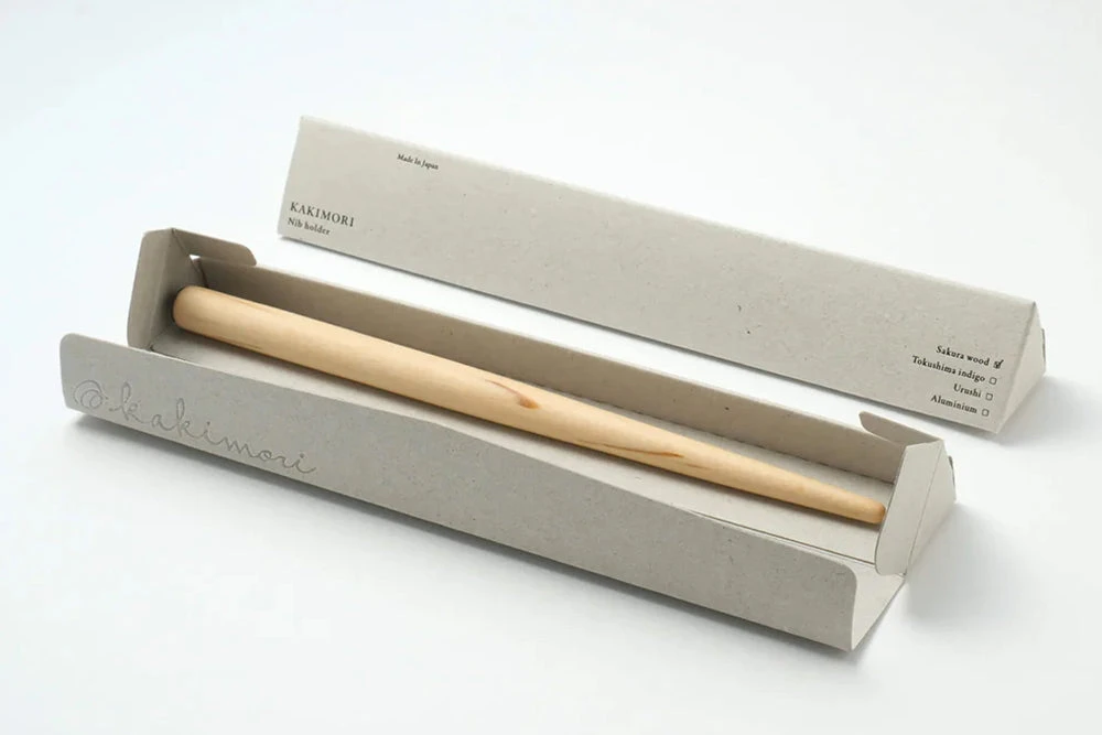 Kakimori White Sakura Wood Nib Holder 10 Kakimori White Sakura Wood Nib Holder - Image 10