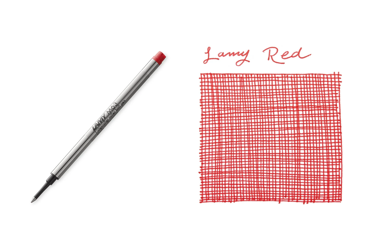 LAMY M63 Rollerball Refill - Red 1 LAMY M63 Rollerball Refill - Red