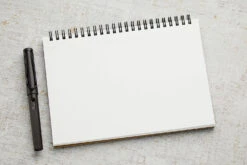 Maruman Mnemosyne N183 A5 Inspiration Notepad - Blank -Writing Tools Store Maruman Mnemosyne N183 A5InspirationNotepad Blank Detail Inside 1