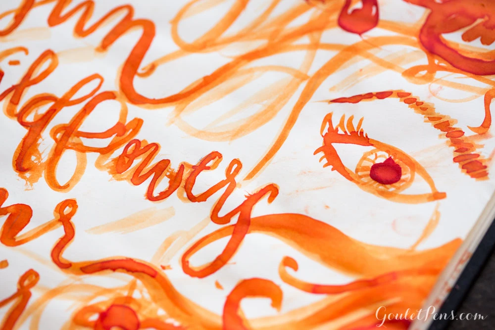 Pelikan Edelstein Mandarin - 50ml Bottled Ink 7 Pelikan Edelstein Mandarin - 50ml Bottled Ink - Image 7