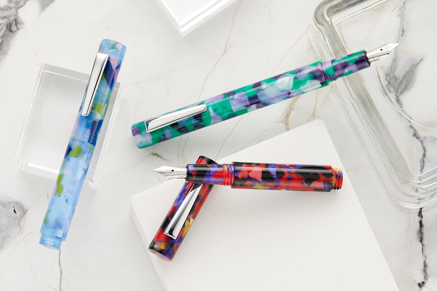 Monteverde MVP Fountain Pen - Blue Squares 11 Monteverde MVP Fountain Pen - Blue Squares - Image 11