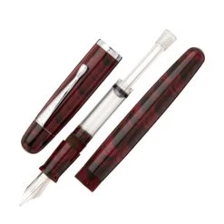Noodler's Neponset Ebonite Flex Fountain Pen - Red Rebellion -Writing Tools Store Noodlers Neponset Ebonite RedRebellion OW 3