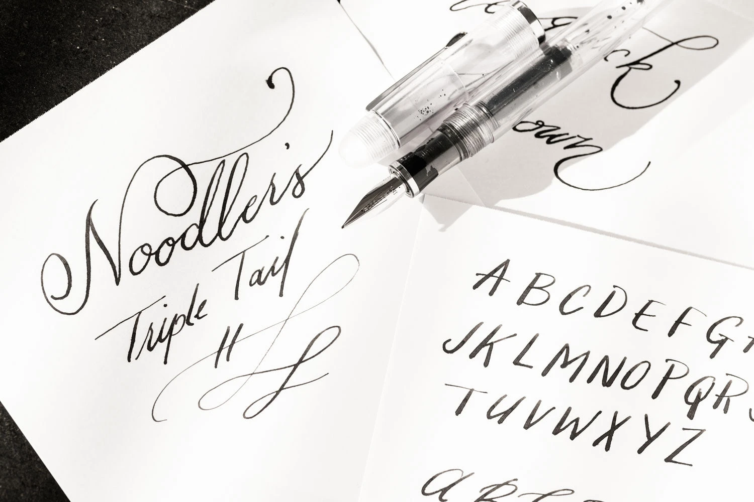 Noodler's Triple Tail Flex Fountain Pen - Clear 11 Noodler's Triple Tail Flex Fountain Pen - Clear - Image 11