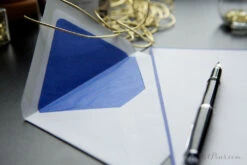 Original Crown Mill Bicolor A5 Correspondence Set - White/Royal Blue 10 Original Crown Mill Bicolor A5 Correspondence Set - White/Royal Blue -Writing Tools Store OriginalCrownMill CorrespondenceSet WhiteBlue 4