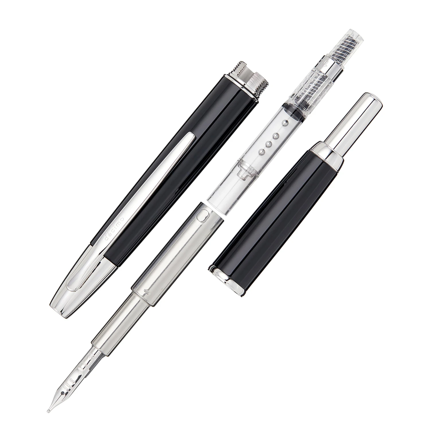 Pilot Vanishing Point Decimo Fountain Pen - Black 3 Pilot Vanishing Point Decimo Fountain Pen - Black - Image 3