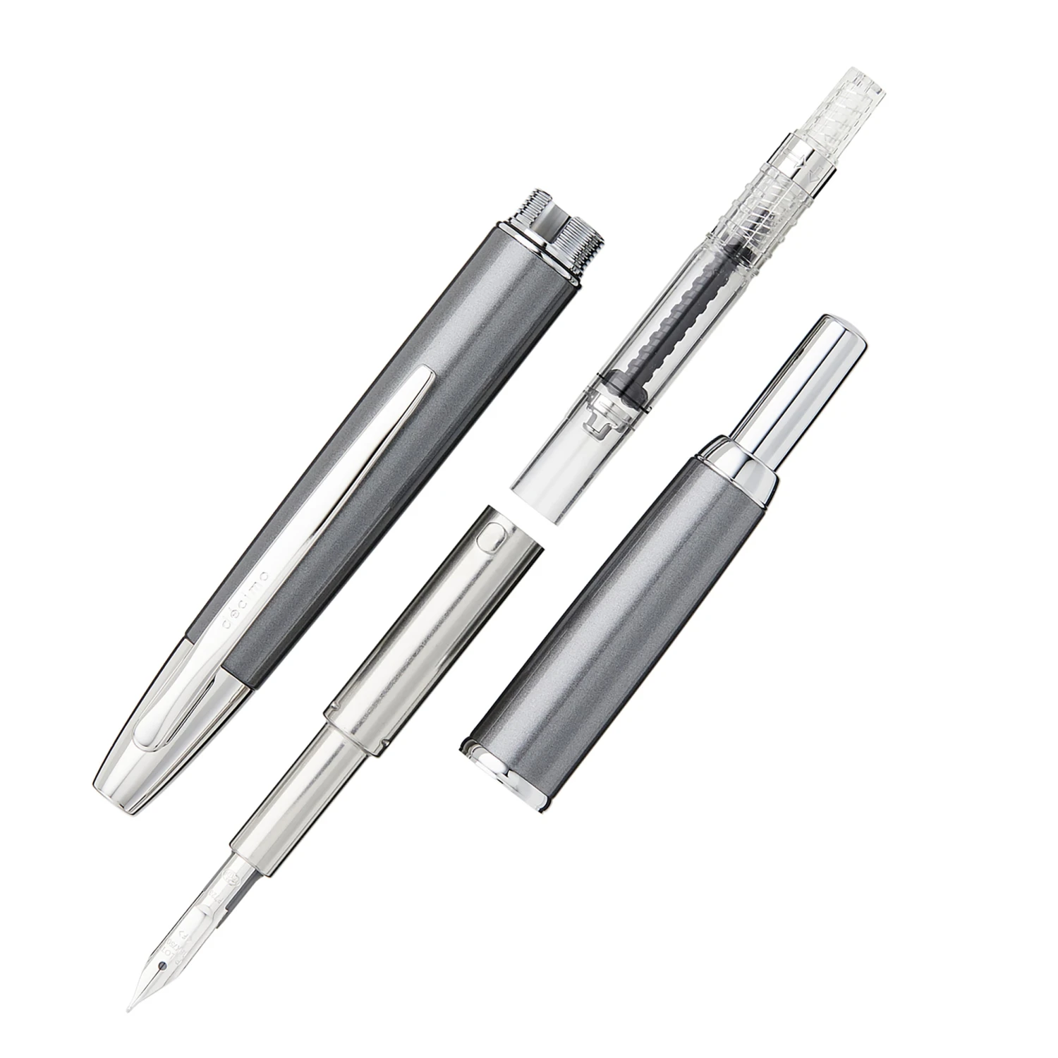 Pilot Vanishing Point Decimo Fountain Pen - Dark Grey 3 Pilot Vanishing Point Decimo Fountain Pen - Dark Grey - Image 3