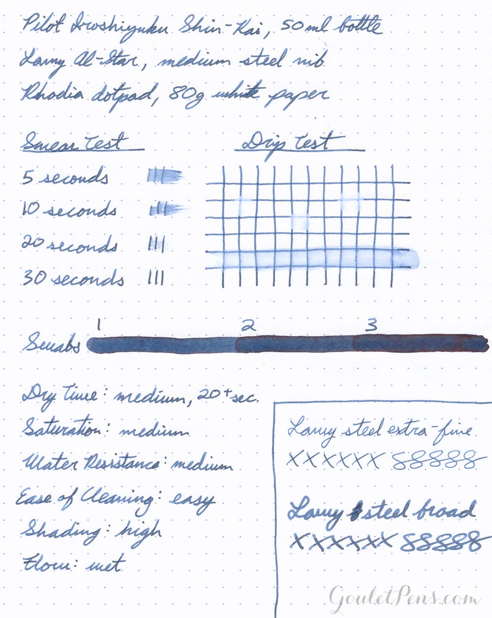 Pilot Iroshizuku Shin-kai - 50ml Bottled Ink 7 Pilot Iroshizuku Shin-kai - 50ml Bottled Ink - Image 7