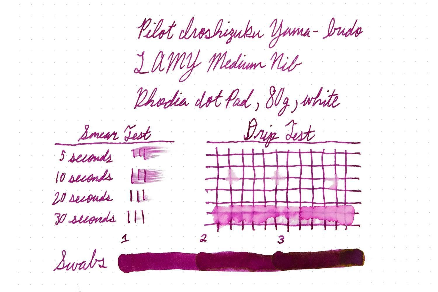 Pilot Iroshizuku Yama-budo - 50ml Bottled Ink 7 Pilot Iroshizuku Yama-budo - 50ml Bottled Ink - Image 7