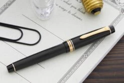 Pilot Justus 95 Fountain Pen - Black/Gold -Writing Tools Store Pilot Justus95 Black 1