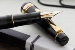 Pilot Justus 95 Fountain Pen - Black/Gold -Writing Tools Store Pilot Justus95 Black 4