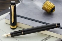 Pilot Justus 95 Fountain Pen - Black/Gold -Writing Tools Store Pilot Justus95 Black 8